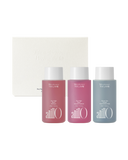 AnillO Rosy Night & Shower Time Travel Shower Kit – kelioninis kūno ir plaukų priežiūros rinkinys