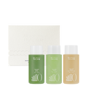 AnillO Lime Sunday & Amber528 Travel Shower Kit – kelioninis plaukų ir kūno priežiūros rinkinys