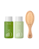 AnillO Lime Sunday Refresh Hair & Brush Set – plaukų priežiūros rinkinys su šepečiu